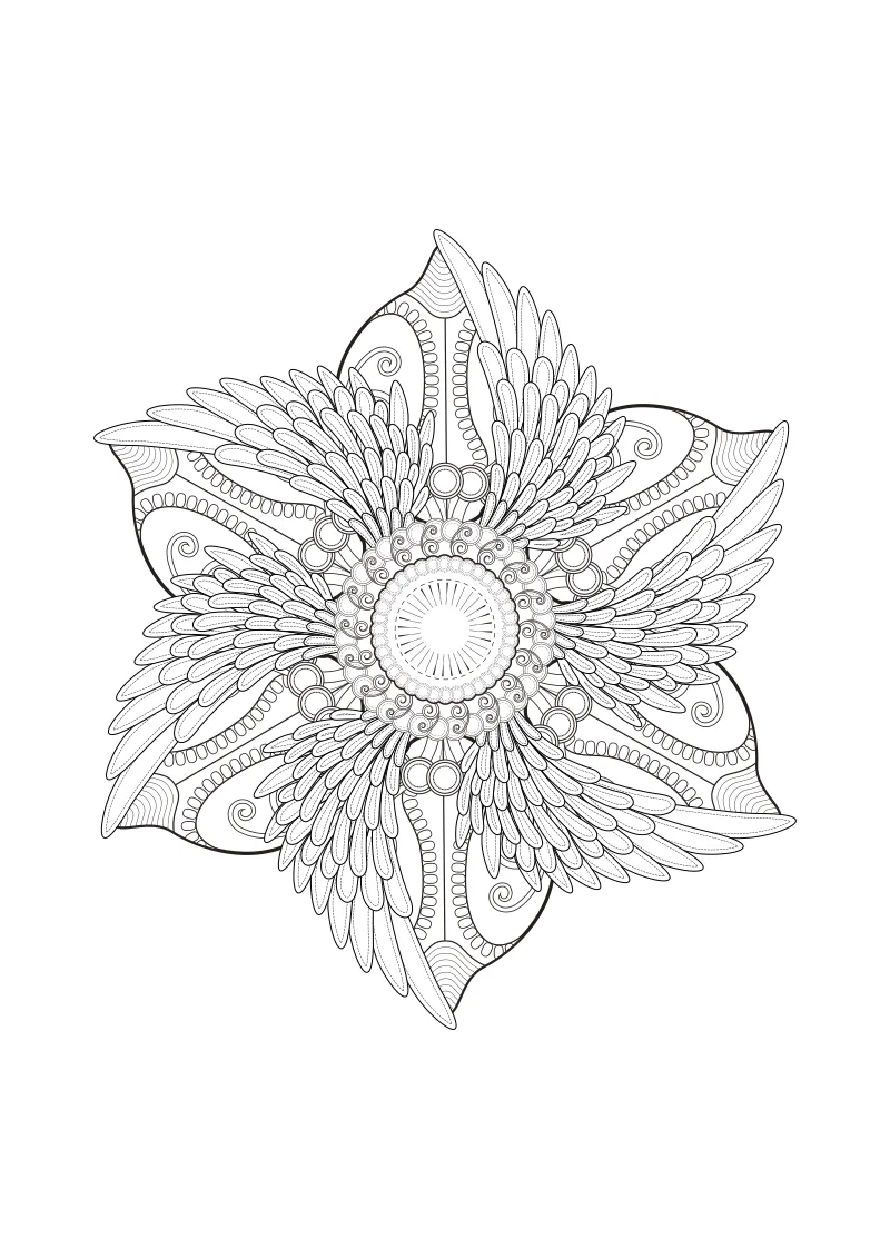 Kolorowanka mandala
