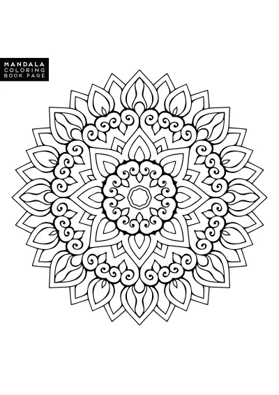 Kolorowanka z mandala do pobrania