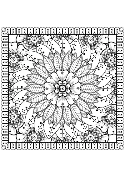 Kolorowanka mandala – format A4 PDF