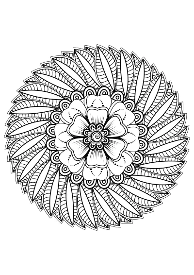 Pokoloruj mandala – darmowy szablon PDF