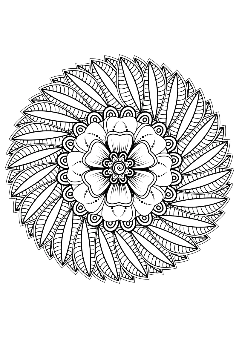 Pokoloruj mandala – darmowy szablon PDF