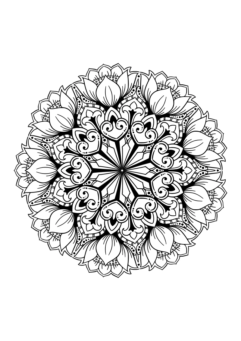 Kolorowanka mandala