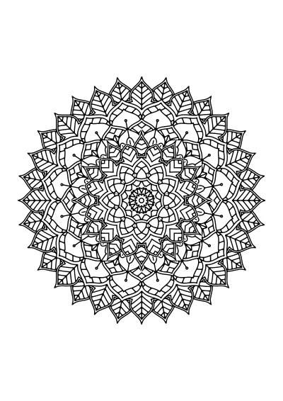 mandala kolorowanka dla dzieci