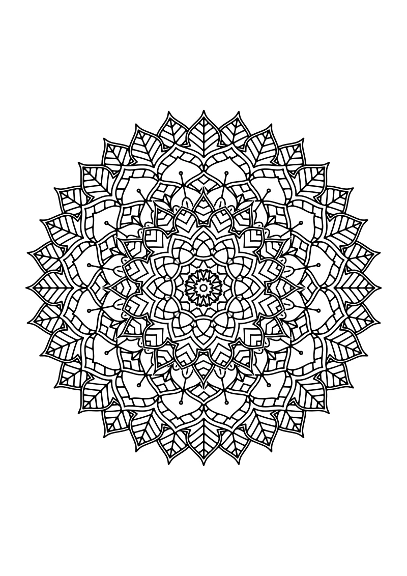 mandala kolorowanka dla dzieci