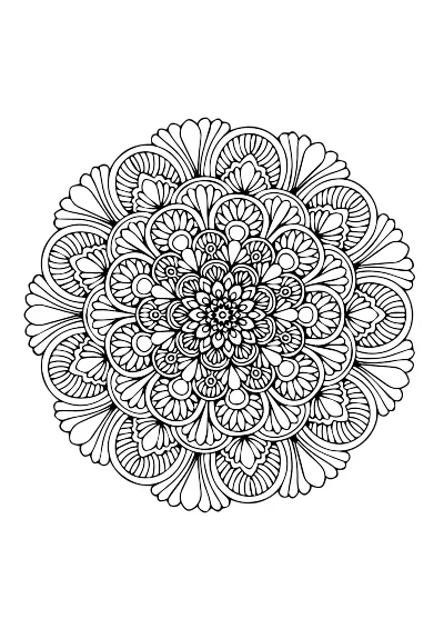 mandala kolorowanki dla dzieci