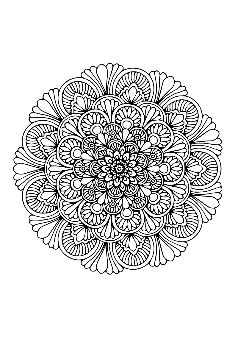 mandala kolorowanki dla dzieci