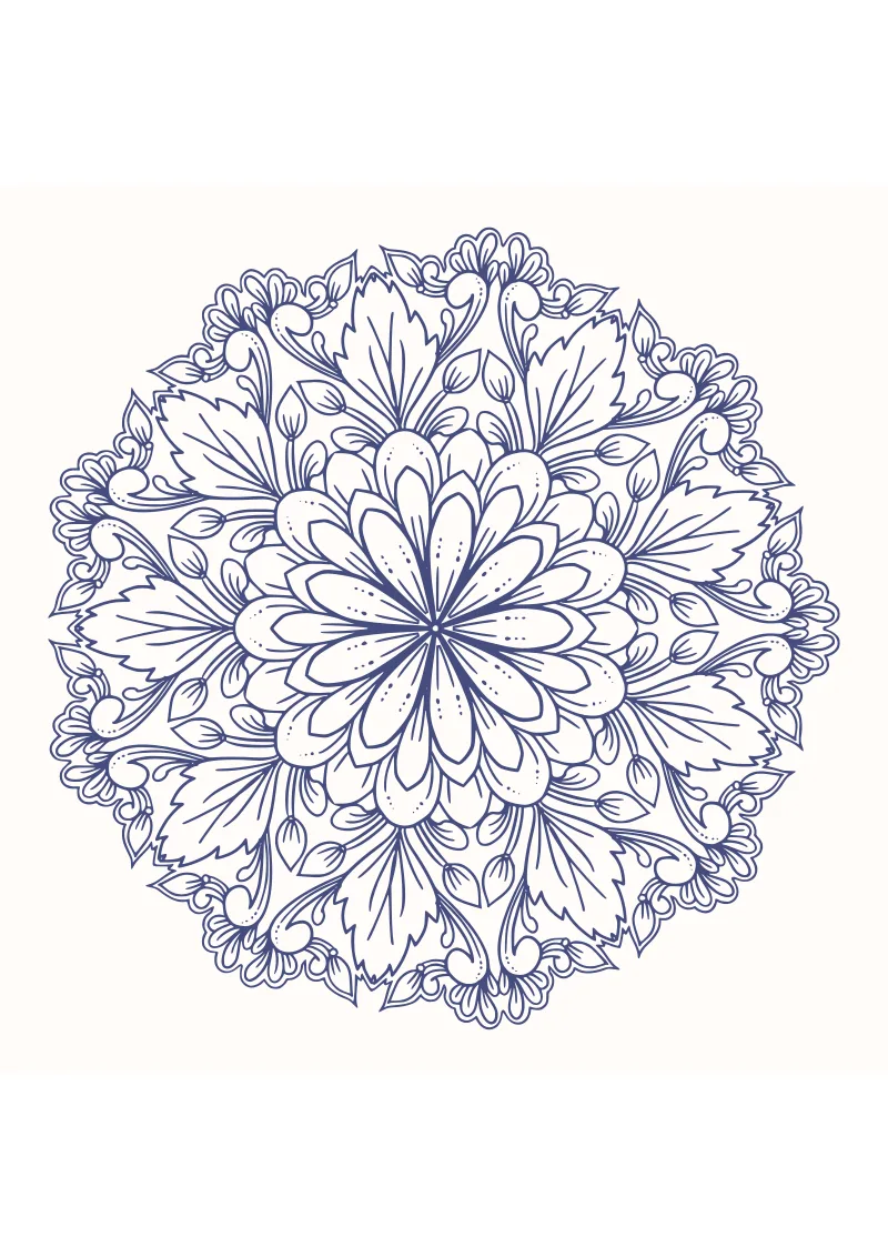 Kolorowanki do druku mandala