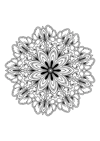 mandala do druku i pokolorowania