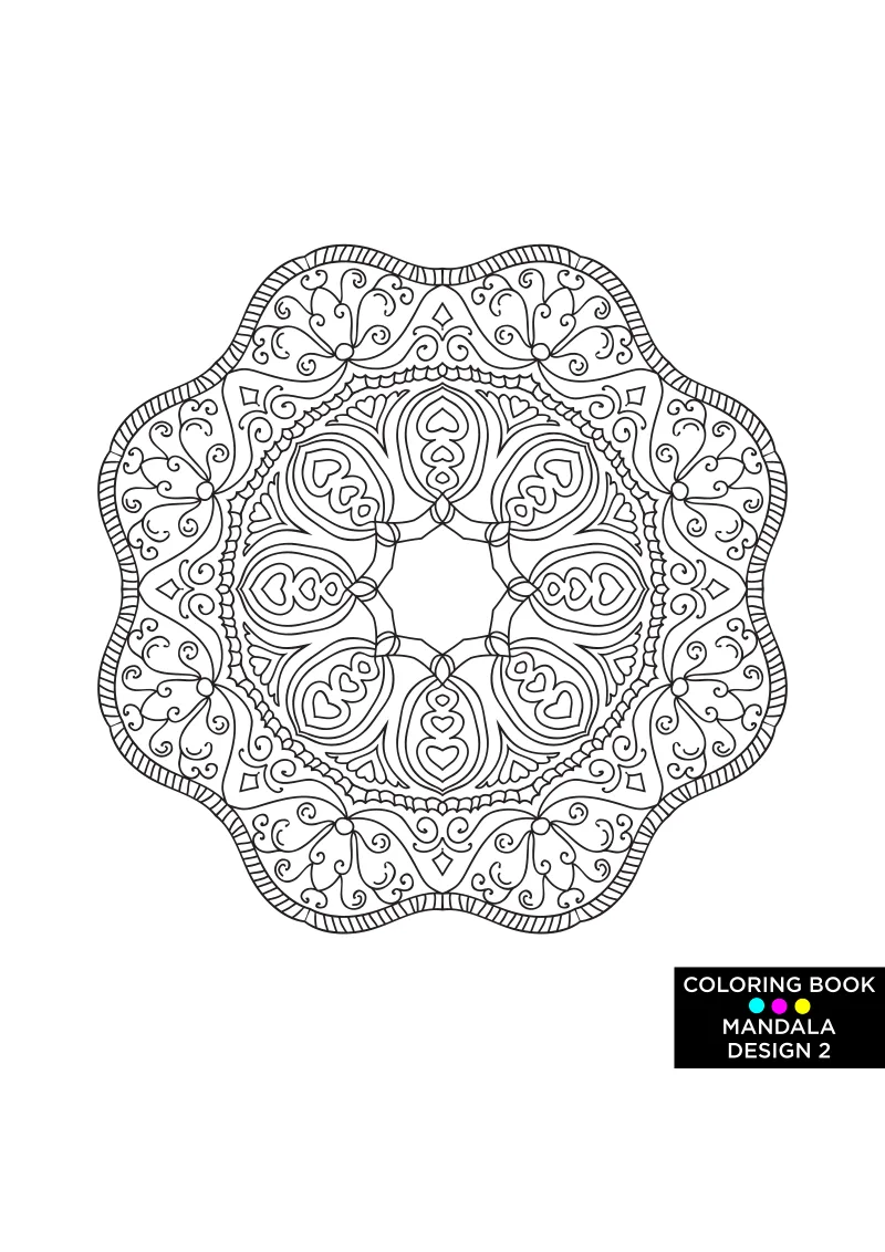 mandala kolorowanka dla dzieci