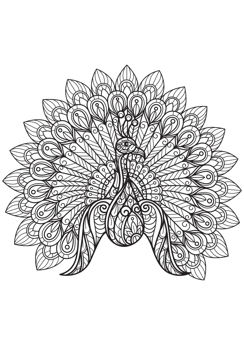 Łatwa kolorowanka mandala dla przedszkolaka