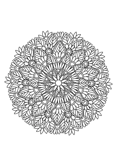 Kolorowanka mandala
