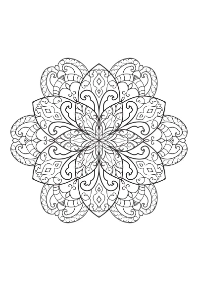 Kolorowanki mandala
