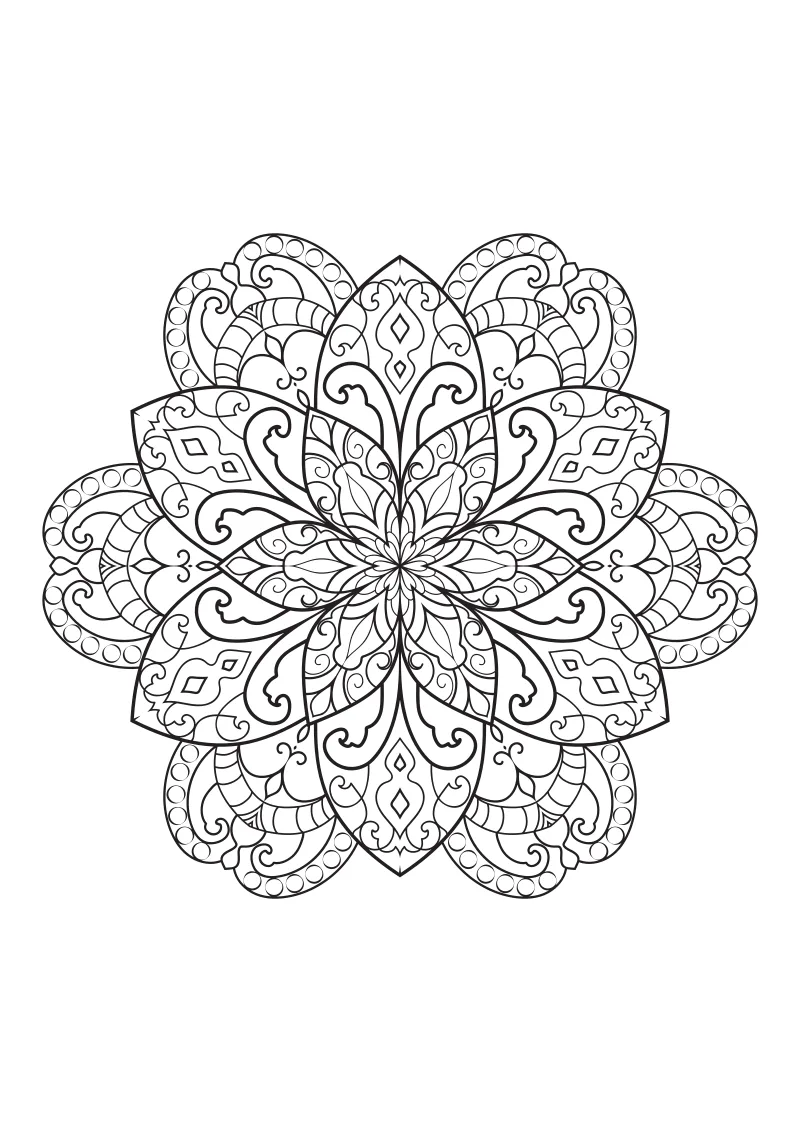 Kolorowanki mandala
