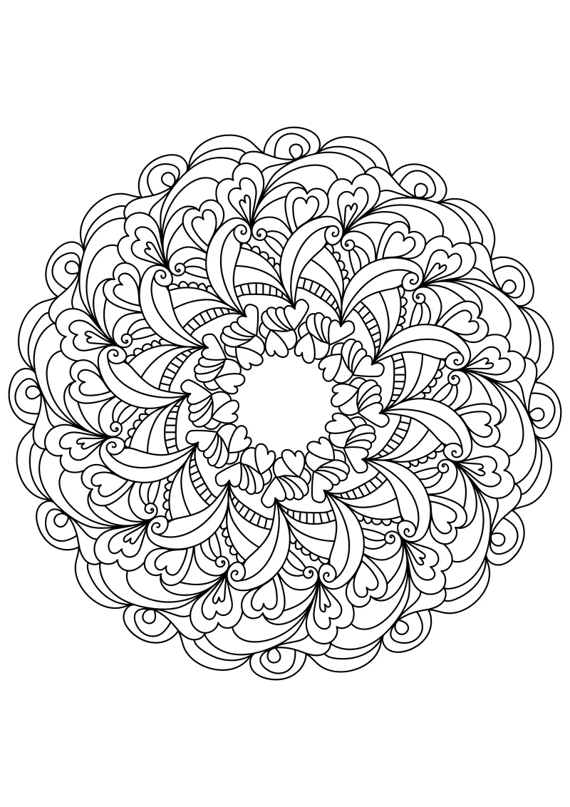 mandala kolorowanki dla dzieci