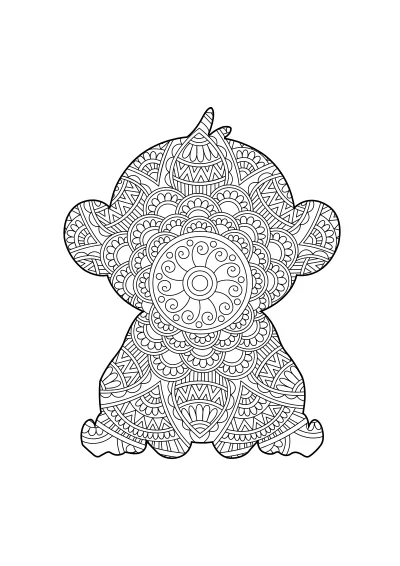 Kolorowanka z mandala do pobrania