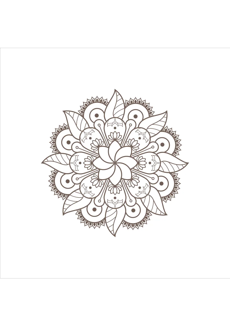 Kolorowanka mandala