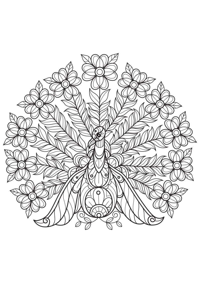 mandala kolorowanki dla dzieci