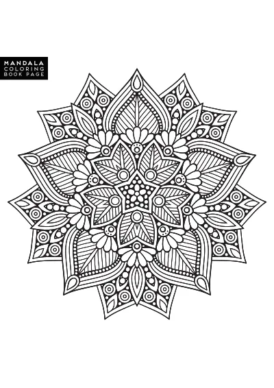 Kolorowanki do druku mandala