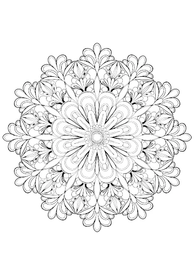 Kolorowanki do druku mandala