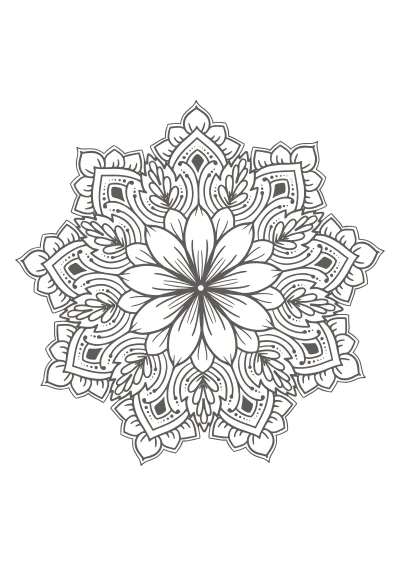 mandala do druku i pokolorowania
