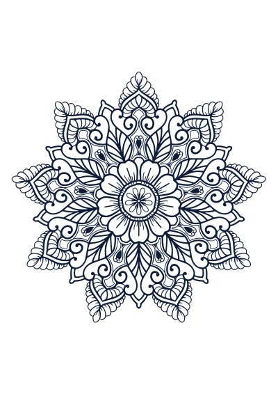 Darmowa kolorowanka mandala do druku PDF