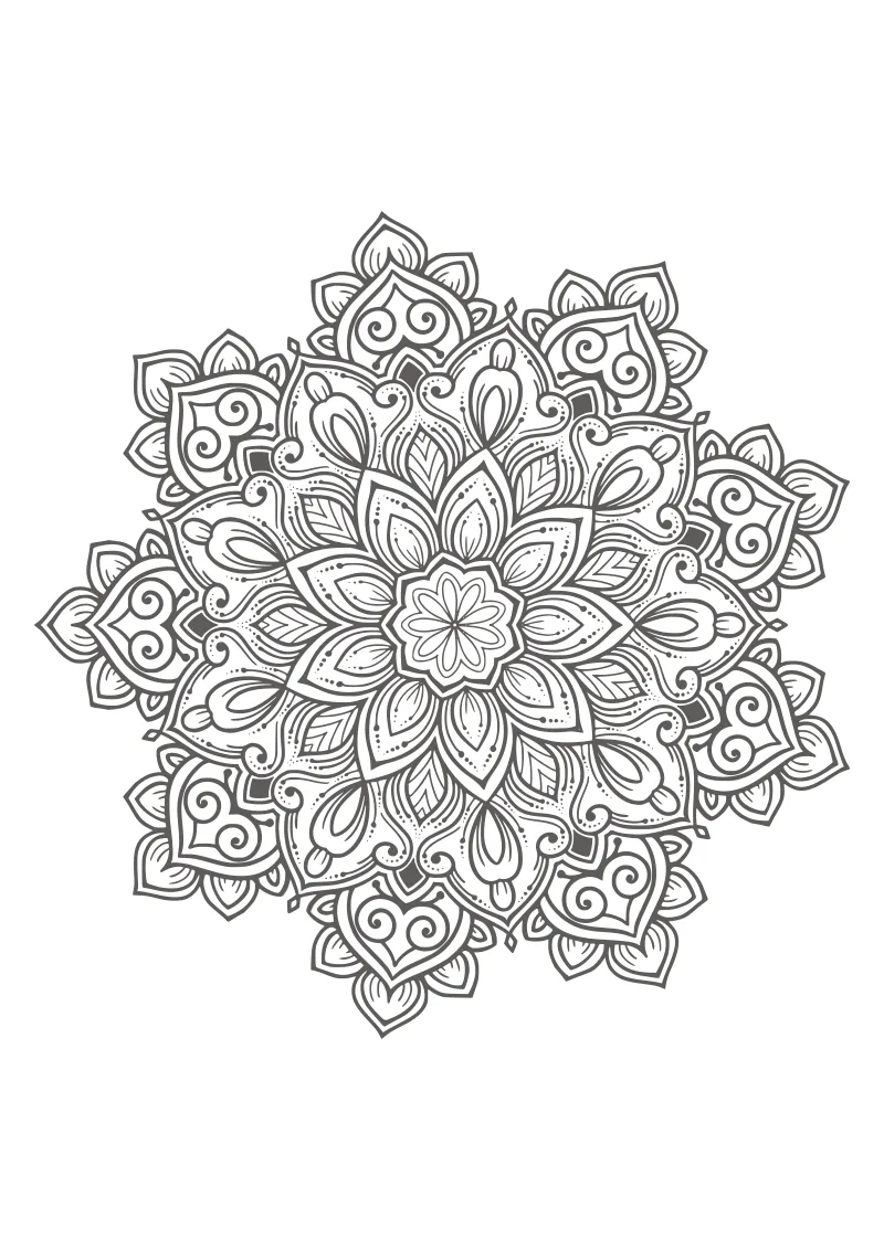 mandala – pobierz i wydrukuj kolorowankę