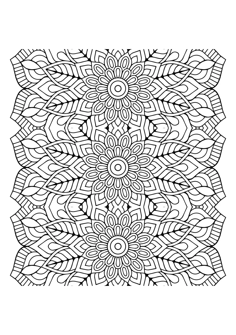 Edukacyjna kolorowanka mandala do wydruku