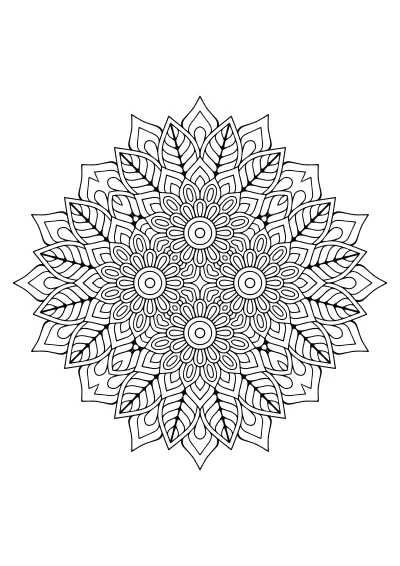 mandala kolorowanka dla dzieci