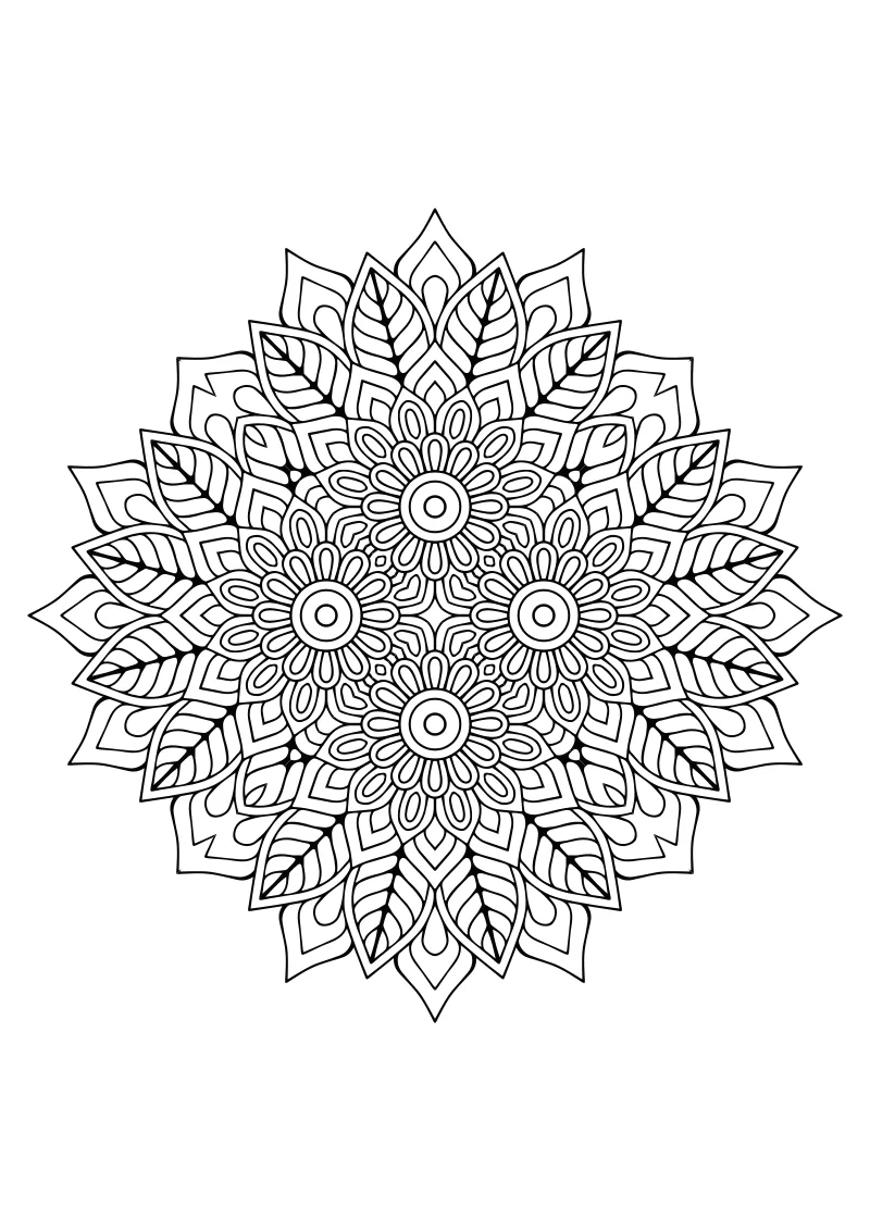 mandala kolorowanka dla dzieci