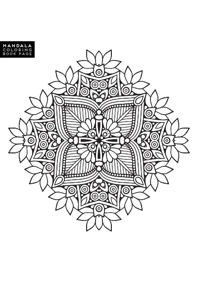 mandala do druku i pokolorowania