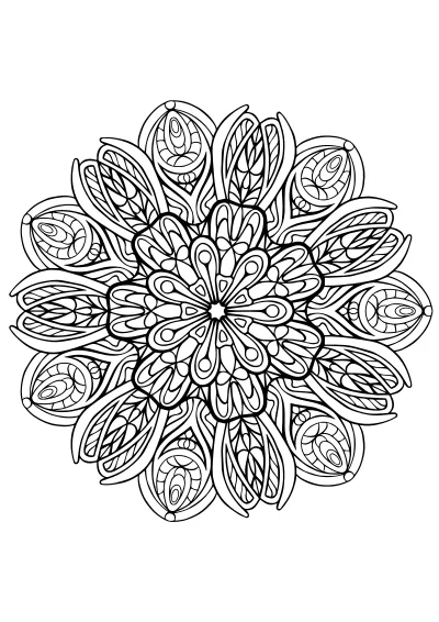 Pokoloruj mandala – darmowy szablon PDF