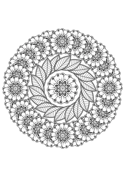 mandala kolorowanka dla dzieci