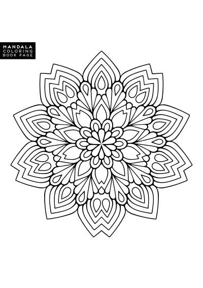 Darmowa kolorowanka mandala do druku PDF
