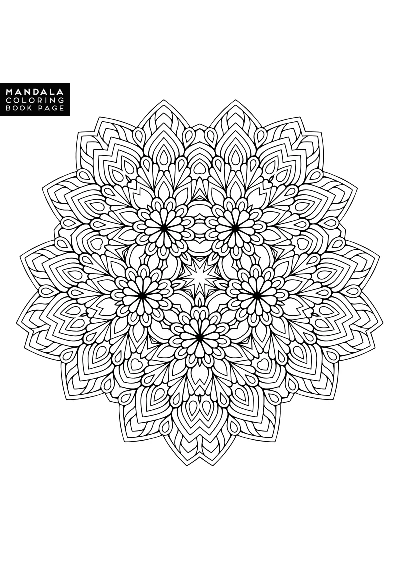 mandala – pobierz i wydrukuj kolorowankę