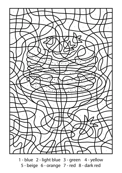 kolorowanka do druku po-numerach PDF