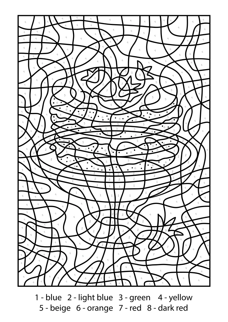 kolorowanka do druku po-numerach PDF