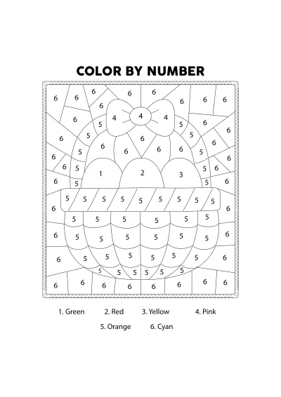 Darmowa kolorowanka po-numerach do druku PDF