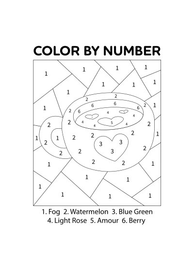 Kolorowanka po-numerach – format A4 PDF