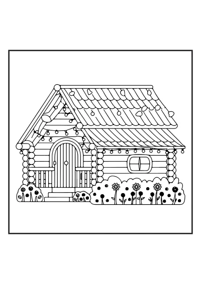 Darmowa kolorowanka dom do druku PDF