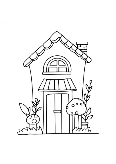 Pokoloruj dom – darmowy szablon PDF