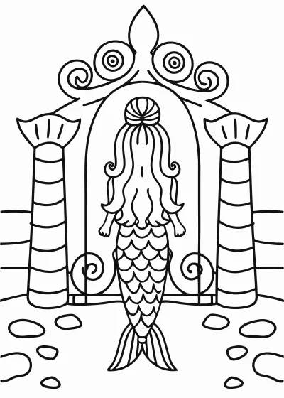 Kolorowanka syrenki – format A4 PDF