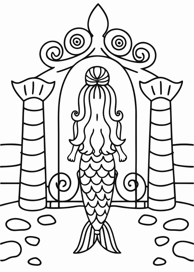Kolorowanka syrenki – format A4 PDF