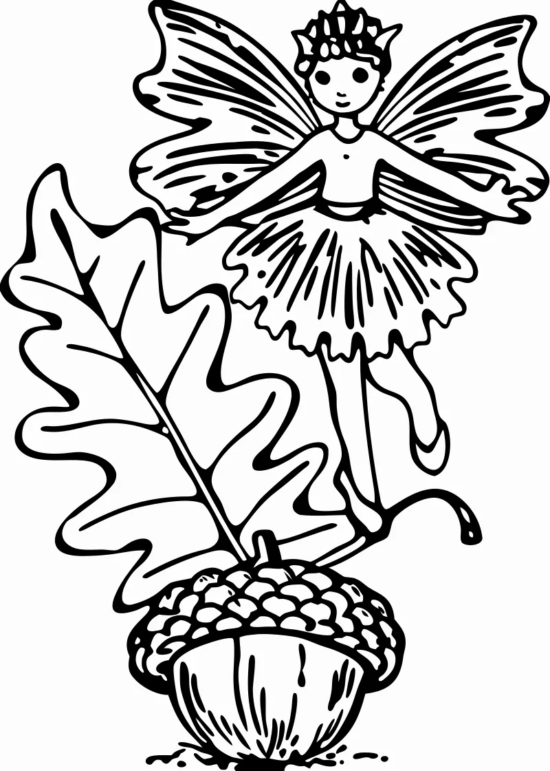 kolorowanka do druku wrozki PDF - wariant 30