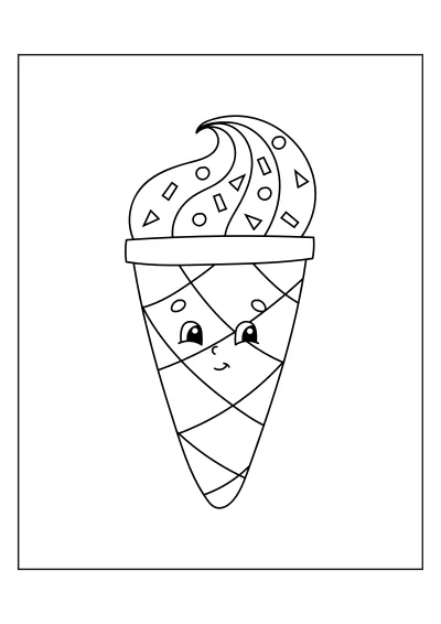 lody kolorowanka dla dzieci