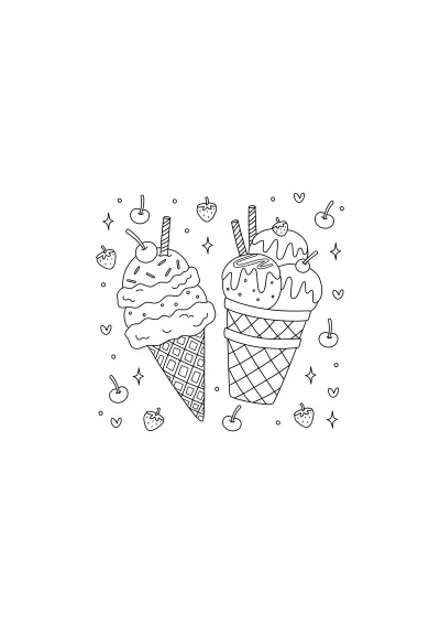 Kolorowanki lody