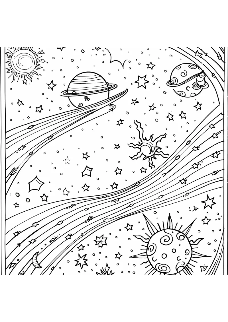 Kolorowanki kosmos