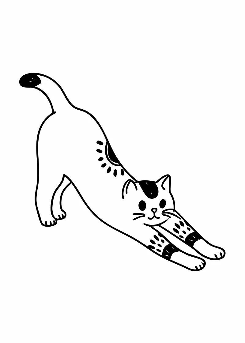 Kolorowanki koty - wariant 10