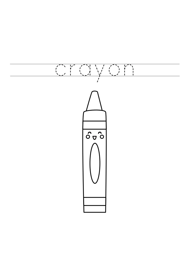 Kolorowanka do druku kredka