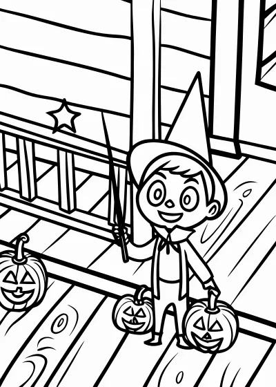 Kolorowanka halloween