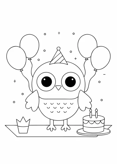 urodziny do druku i pokolorowania